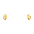 14K Yellow Gold Stud Earring & Solitaire Jewelry - ST577
