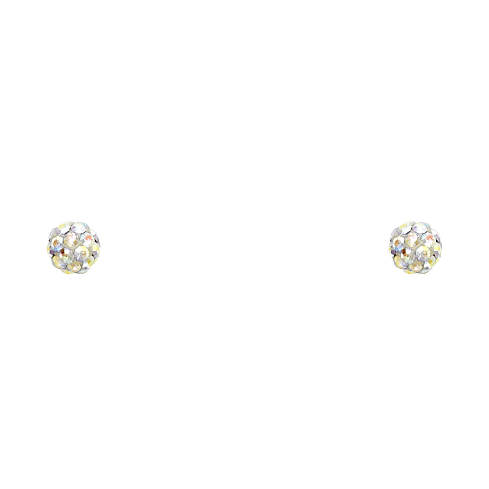 14K Yellow Gold Stud Earring & Solitaire Jewelry - ST594