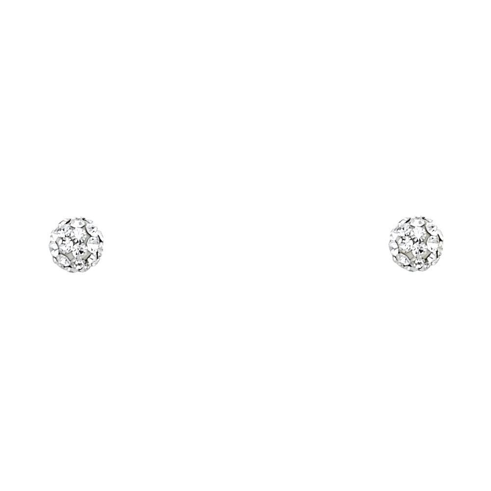 14K Yellow Gold Stud Earring & Solitaire Jewelry - ST595