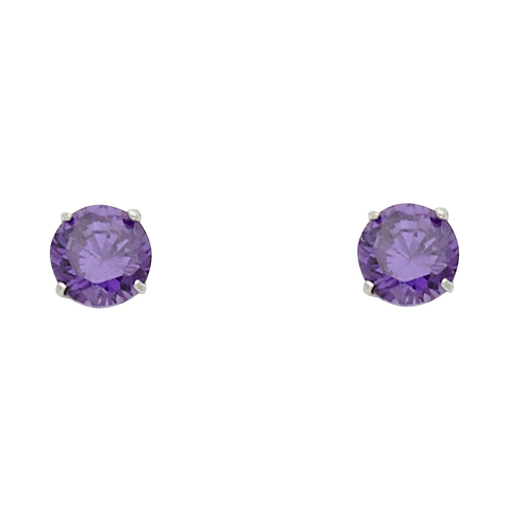 14K Yellow Gold Stud Earring & Solitaire Jewelry 2mm - ST596 - Image 2