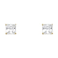 14K Yellow Gold Stud Earring & Solitaire Jewelry 3mm - ST599