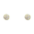 14K Yellow Gold Stud Earring & Solitaire Jewelry - ST602