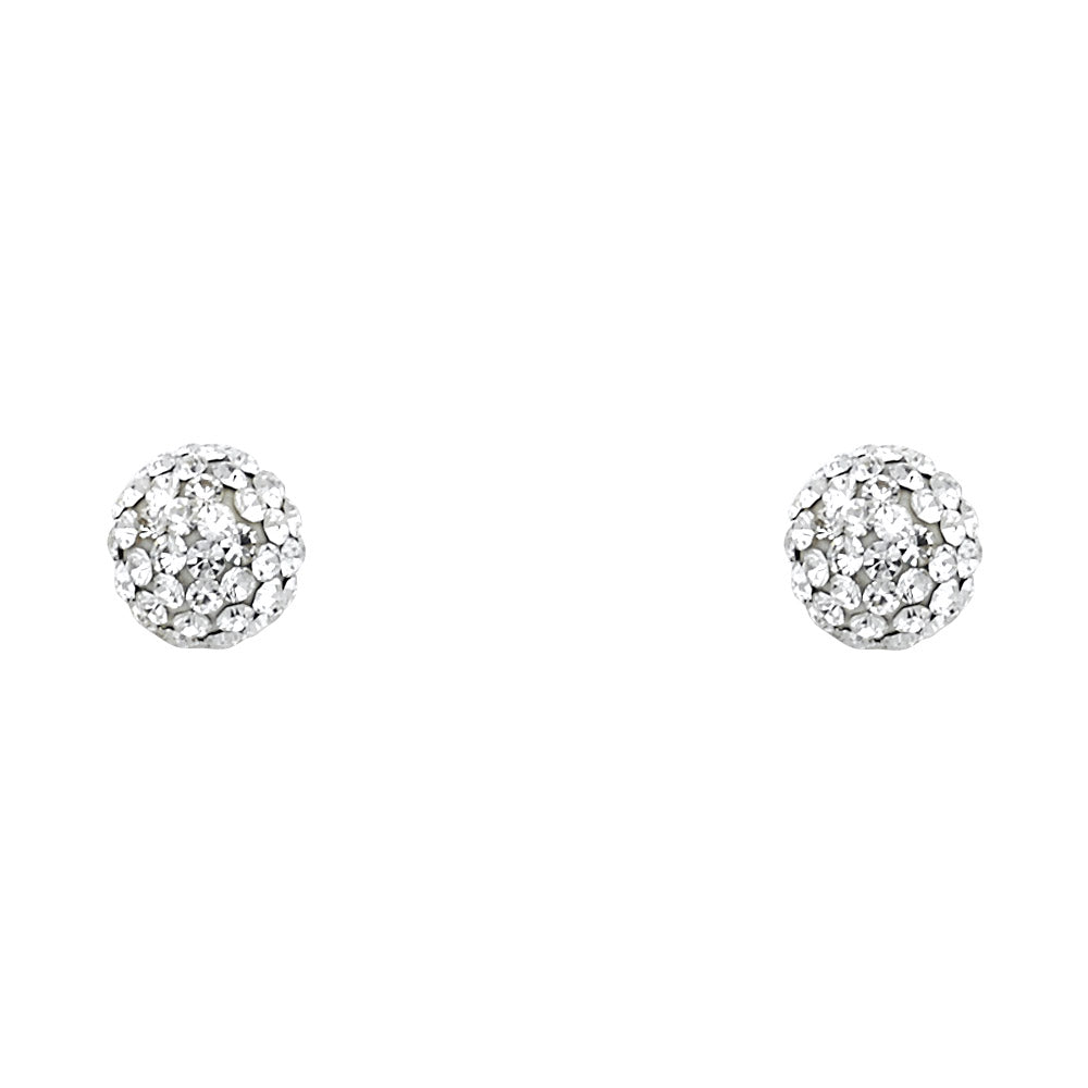 14K Yellow Gold Stud Earring & Solitaire Jewelry - ST603