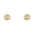 14K Yellow Gold Stud Earring & Solitaire Jewelry - ST619