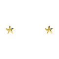 14K Yellow Gold Stud Earring & Solitaire Jewelry - ST624