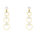 14K Yellow Gold Stud Earring & Solitaire Jewelry - ST626
