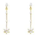 14K Yellow Gold Stud Earring & Solitaire Jewelry - ST628