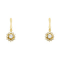 14K Yellow Gold Stud Earring & Solitaire Jewelry - ST634
