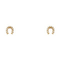 14K Yellow Gold Stud Earring & Solitaire Jewelry - ST648