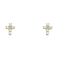 14K Yellow Gold Stud Earring & Solitaire Jewelry - ST651