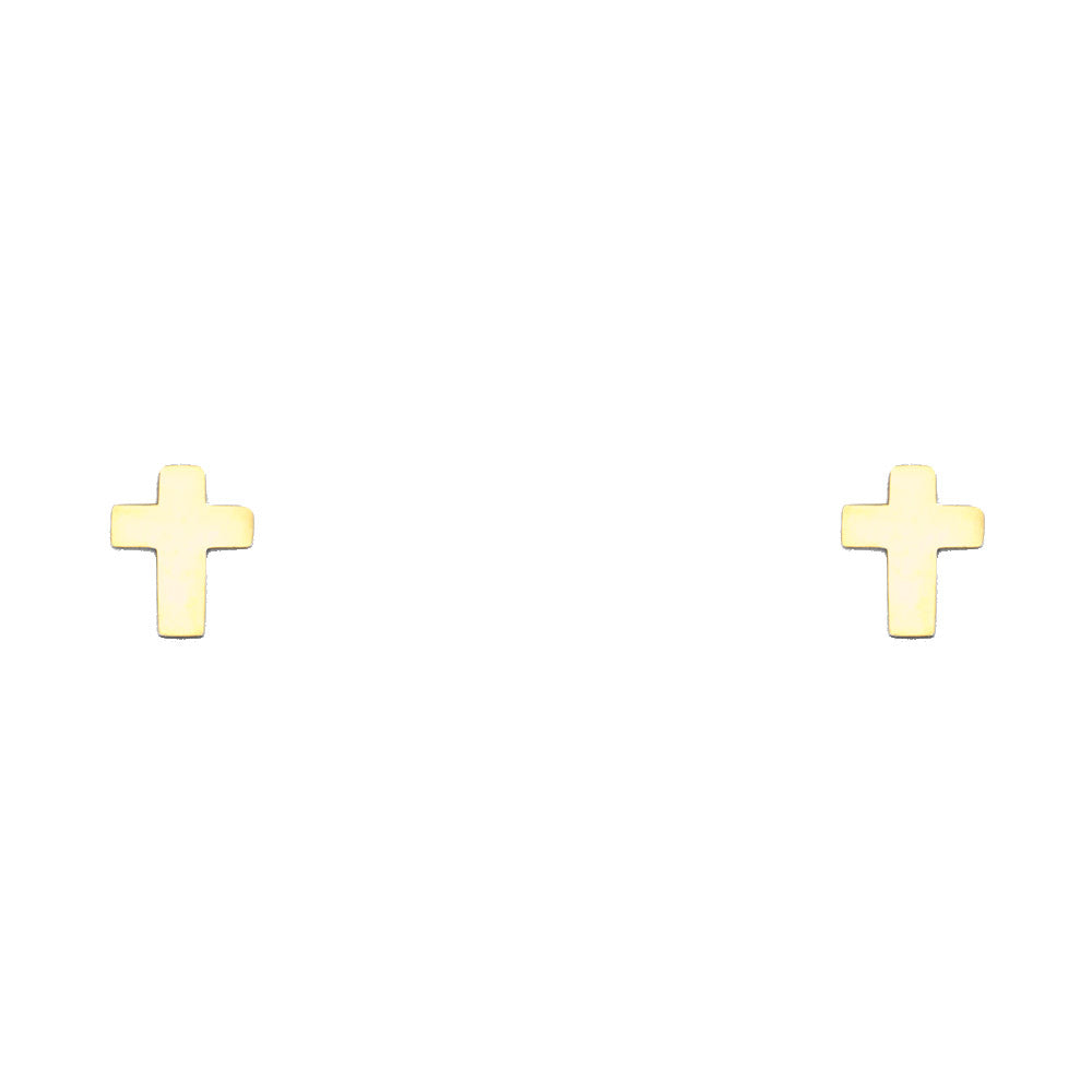 14K Yellow Gold Stud Earring & Solitaire Jewelry - ST652