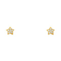 14K Yellow Gold Stud Earring & Solitaire Jewelry - ST655