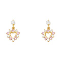 14K Yellow Gold Stud Earring & Solitaire Jewelry - ST663