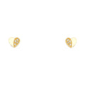 14K Yellow Gold Stud Earring & Solitaire Jewelry - ST672