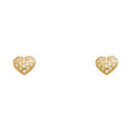 14K Yellow Gold Stud Earring & Solitaire Jewelry - ST673