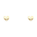 14K Yellow Gold Stud Earring & Solitaire Jewelry - ST676