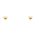 14K Yellow Gold Stud Earring & Solitaire Jewelry - ST678