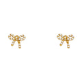 14K Yellow Gold Stud Earring & Solitaire Jewelry - ST681