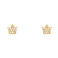 14K Yellow Gold Stud Earring & Solitaire Jewelry - ST687