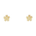 14K Yellow Gold Stud Earring & Solitaire Jewelry - ST689