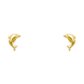 14K Yellow Gold Stud Earring & Solitaire Jewelry - ST704