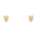 14K Yellow Gold Stud Earring & Solitaire Jewelry - ST710