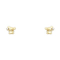 14K Yellow Gold Stud Earring & Solitaire Jewelry - ST720