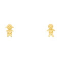 14K Yellow Gold Stud Earring & Solitaire Jewelry - ST732