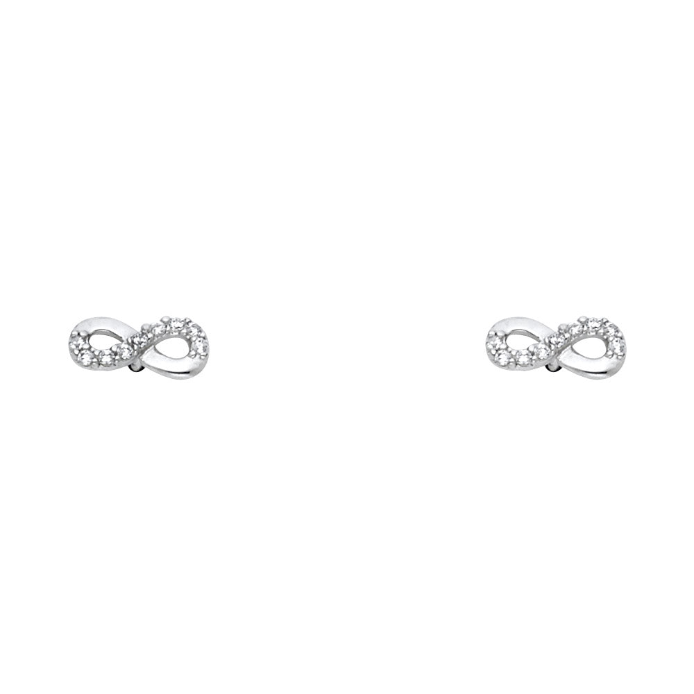 14K Yellow Gold Stud Earring & Solitaire Jewelry - ST748