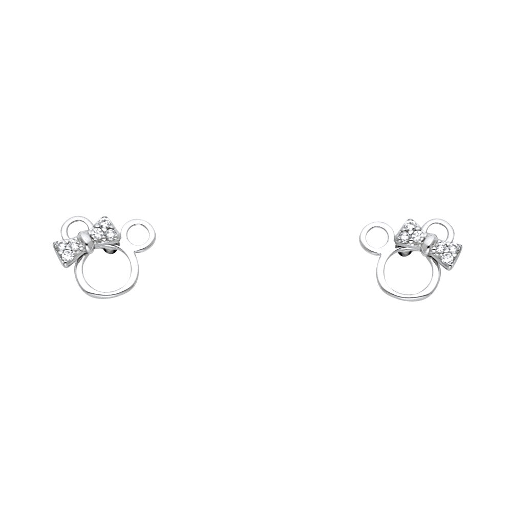 14K Yellow Gold Stud Earring & Solitaire Jewelry - ST753