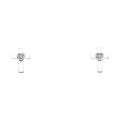 14K Yellow Gold Stud Earring & Solitaire Jewelry - ST764