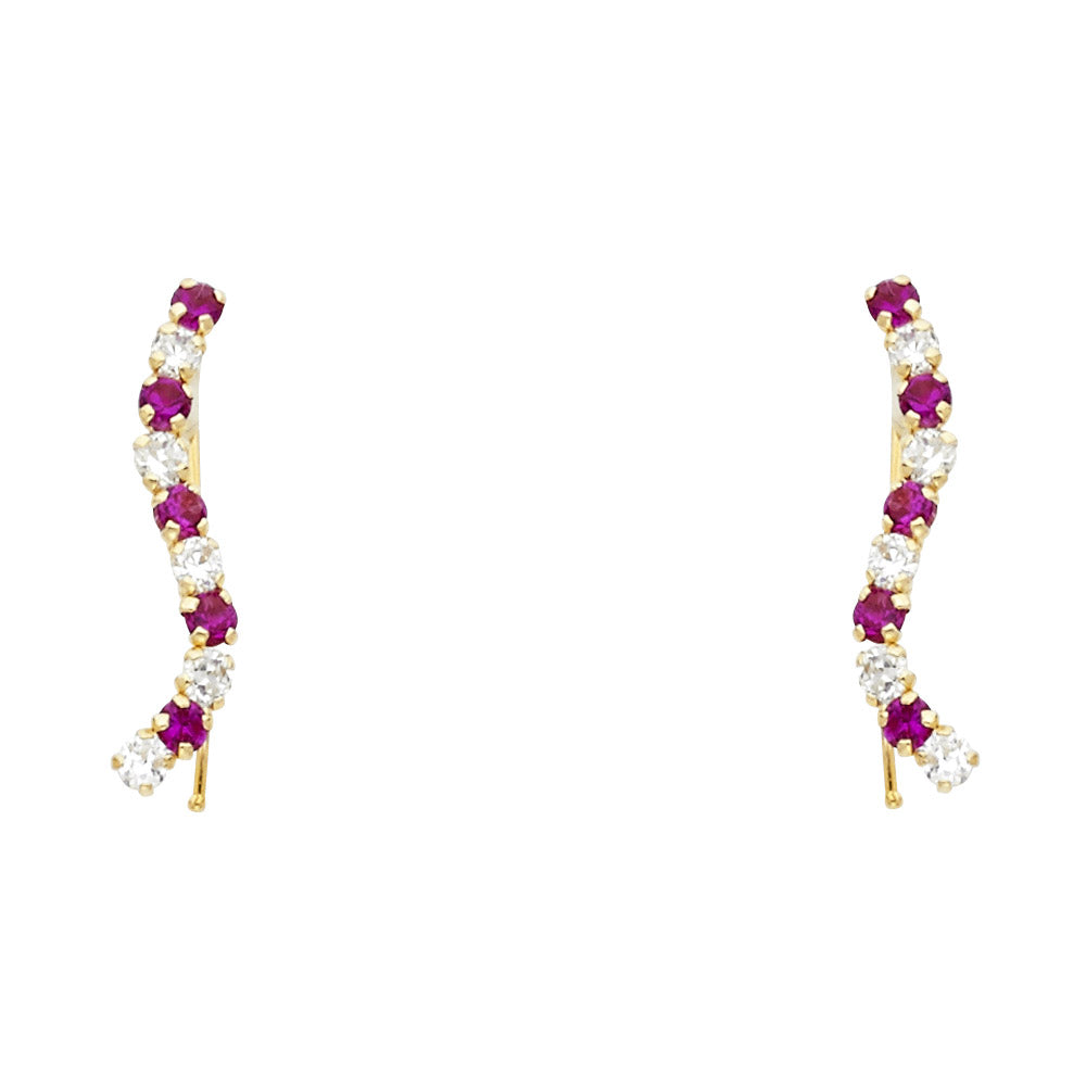 14K Yellow Gold Dangling, Telephone & Nose Jewelry - ST771