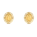 14K Yellow Gold Stud Earring & Solitaire Jewelry - ST781