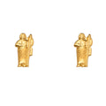 14K Yellow Gold Stud Earring & Solitaire Jewelry - ST785