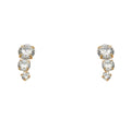 14K Yellow Gold Stud Earring & Solitaire Jewelry 5mm - ST794