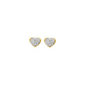 14K Yellow Gold Stud Earring & Solitaire Jewelry - ST798