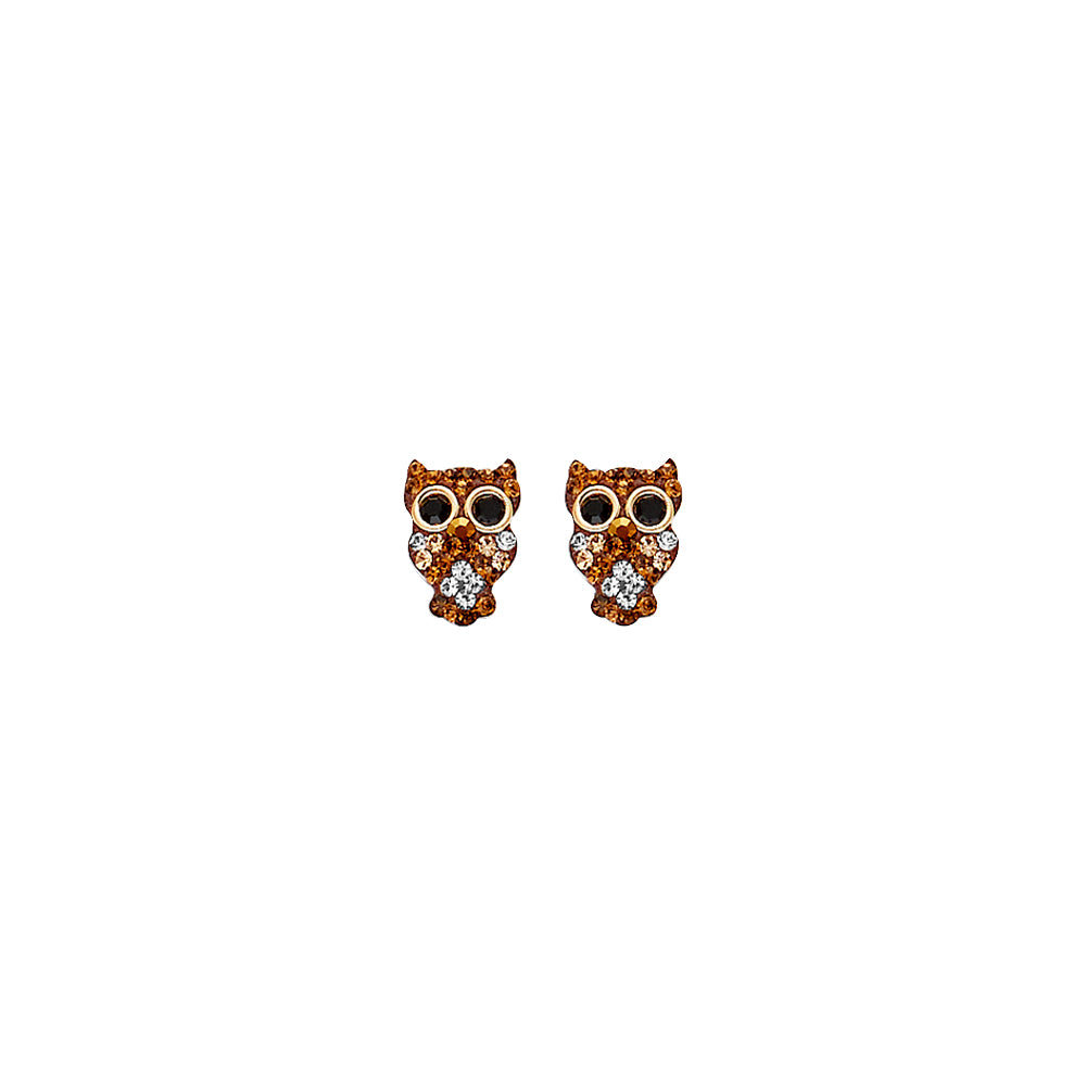 14K Yellow Gold Stud Earring & Solitaire Jewelry - ST800