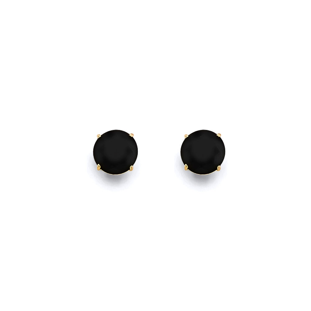 14K Yellow Gold Stud Earring & Solitaire Jewelry 2mm - ST817