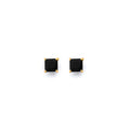 14K Yellow Gold Stud Earring & Solitaire Jewelry 3mm - ST820