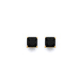 14K Yellow Gold Stud Earring & Solitaire Jewelry 3mm - ST821