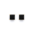 14K Yellow Gold Stud Earring & Solitaire Jewelry 3mm - ST822