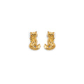 14K Yellow Gold Stud Earring & Solitaire Jewelry - ST827