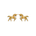 14K Yellow Gold Stud Earring & Solitaire Jewelry - ST828