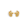 14K Yellow Gold Stud Earring & Solitaire Jewelry - ST829