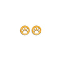 14K Yellow Gold Stud Earring & Solitaire Jewelry - ST830