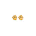 14K Yellow Gold Stud Earring & Solitaire Jewelry - ST831