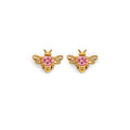 14K Yellow Gold Stud Earring & Solitaire Jewelry - ST833