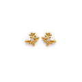 14K Yellow Gold Stud Earring & Solitaire Jewelry - ST834