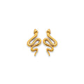 14K Yellow Gold Stud Earring & Solitaire Jewelry - ST836
