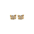 14K Yellow Gold Stud Earring & Solitaire Jewelry - ST837